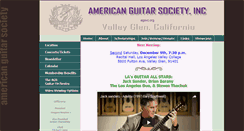 Desktop Screenshot of americanguitarsociety.org