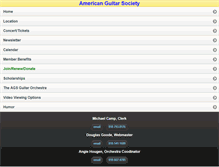 Tablet Screenshot of americanguitarsociety.org